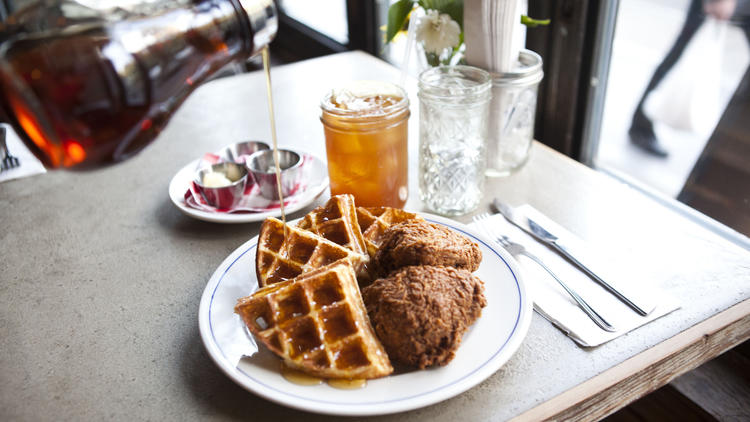 Chicken and waffles at Sweet Chick