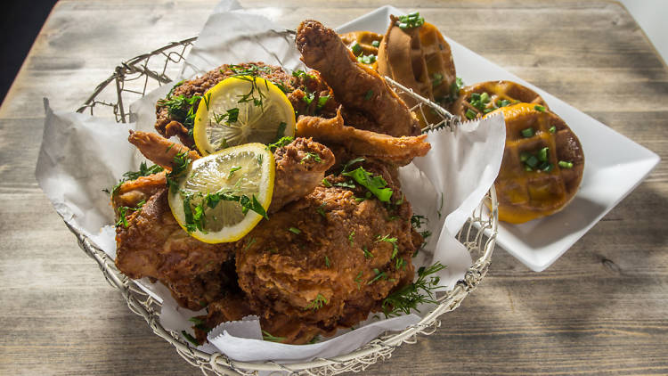 Fried chicken at Root & Bone