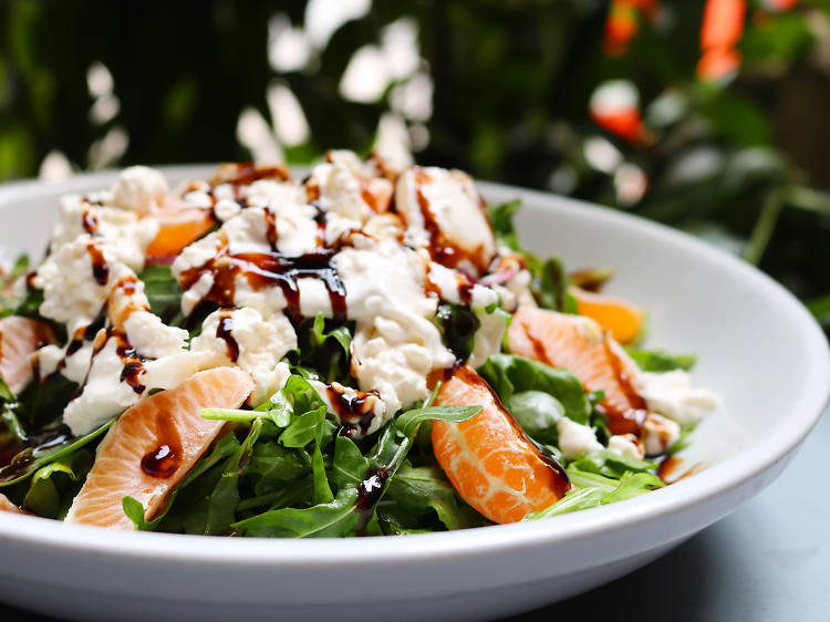 Burrata mandarin salad at the Grey Dog
