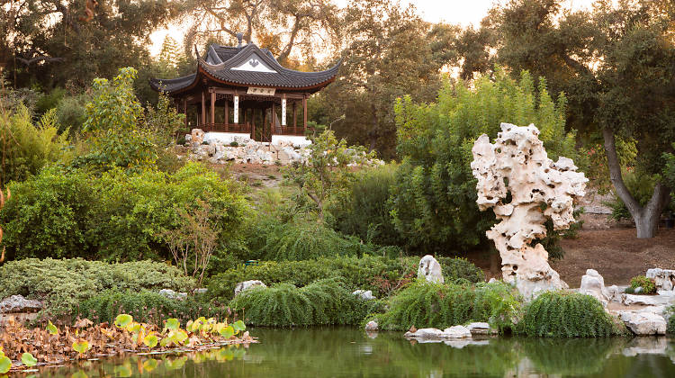 Stick around until sunset at the Huntington