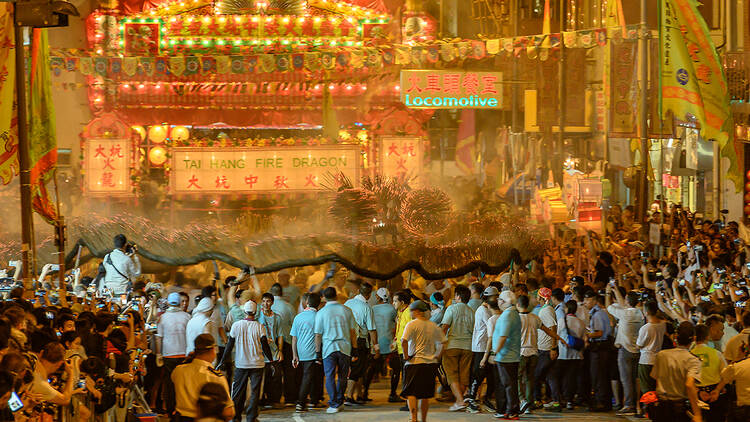 See the Tai Hang Fire Dragon Dance in action