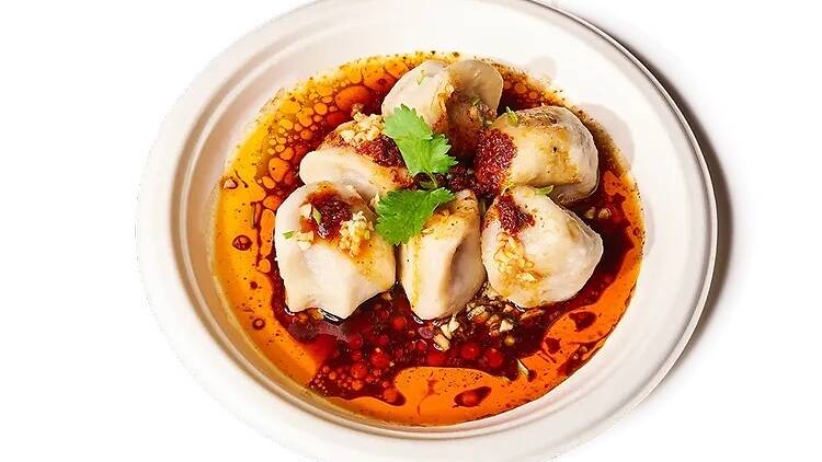 Spicy and sour lamb dumplings at Xi’an Famous Foods