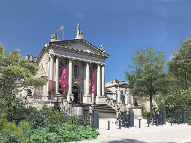 Tate Britain has unveiled designs for its leafy new Clore Garden – featuring a wildlife pond and sculptures